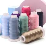 4000 Yard Pure Color Filament Yarn 100% Polyester Embroidery Thread for Machine