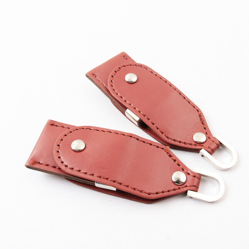 Customized Made Leather USB Flash Drive 30MB 3.0 256GB 512GB