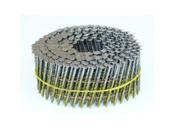 Weld Wire Collated Coil Nails Round Head Galvanised 15 Degree 2.5 x 57mm For