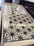 Gold Stainless Steel Carved/ Engraved Mashrabiyia Panels Stair For Railing