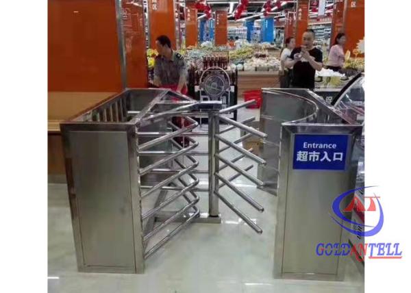 RFID LED Ditector Half Height Gate Turnstile Electronic Counter For Store