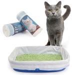 Biodegradable Drawstring Cat Litter Box Liner , 0.013-0.015mm Cat Litter Waste