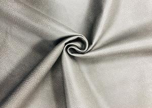 China Leather Effect  100% Polyester Felt Fabric Grey For Upholstery Projects Pillows on sale