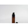 Buy cheap Eco Friendly Amber Cosmetic Bottles With LOGO Printing And Label Stick from wholesalers