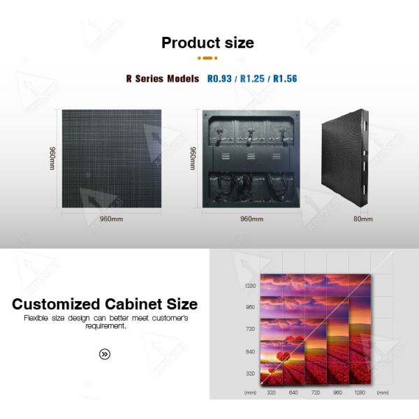 ETL 10mm Outdoor LED Display Screen 1R1G1B Advertising Led Billboard