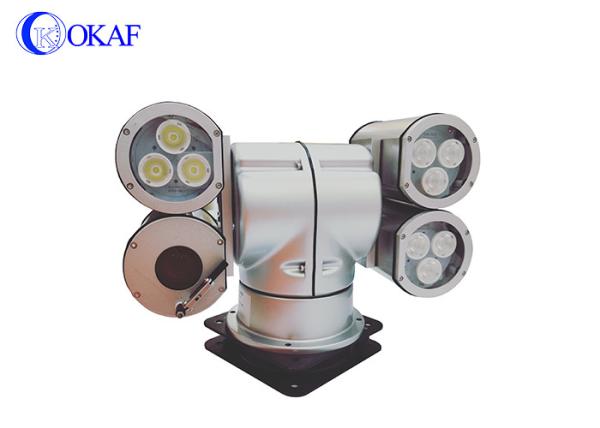 CMOS Sensor Vehicle Mounted Cctv Cameras IP66 Aluminum Alloy Pan Range 360° Roof