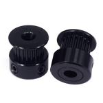 Aluminum Black Width 6mm GT2 3D Printer Timing Pulley 20 Teeth