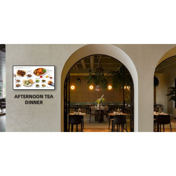 65" Restaurant Digital Signage Advertising Display for Dynamic Menus / Promotions