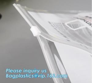 Wholesale waterproof water resistant pvc file folder bill bag note bag document bag A4,stationery within mesh PVC waterproof zippe from china suppliers
