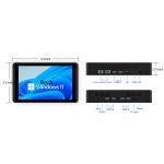 Dual Network Ports Touchscreen Mini PC SSD Hard Drive Mini Pc Win 11 Pro