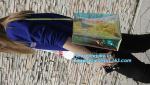 Handbags Shoulder Tote PVC Beach Bags for women with Zipper, pvc tote bag