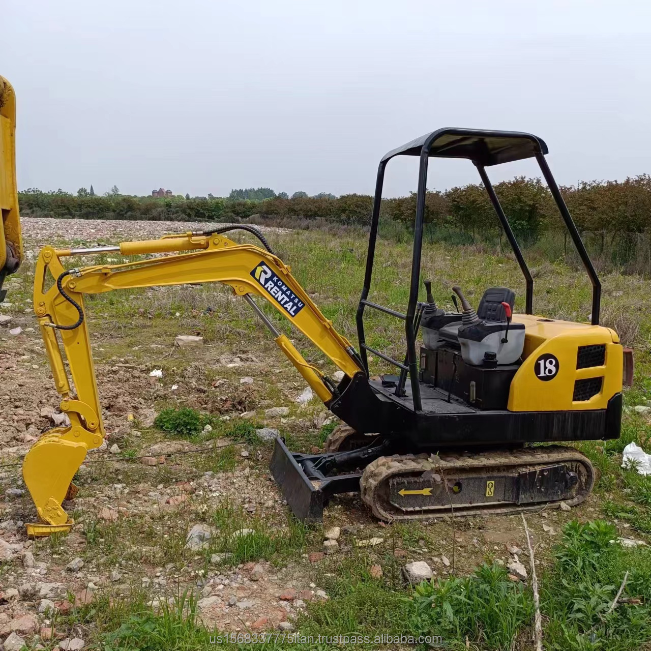 Komatsu PC18 Mini Used Crawler Excavator with Original Hydraulic Cylinder in Japan