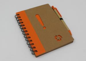China Promotional School Recycled Paper Notebook With Ball Pen 70 Sheets on sale