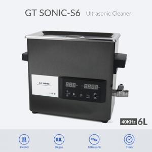 China GT SONIC S6 Heated 6L Ultrasonic Cleaner 40kHz Mirror Stainless Steel Smart Touch Panel on sale