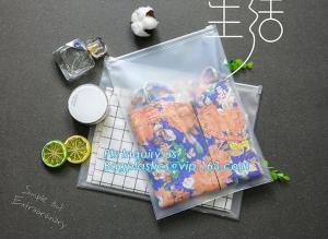 Wholesale costomize slider Zip lockkk pvc travel cosmetic bag, slider zipper bag with printing for clothes, Swimwear toiletry PVC Vin from china suppliers