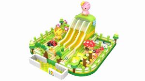 Wholesale Farm Theme With Mushroom And Ladybug Inflatable Bouncy Slide Castle from china suppliers