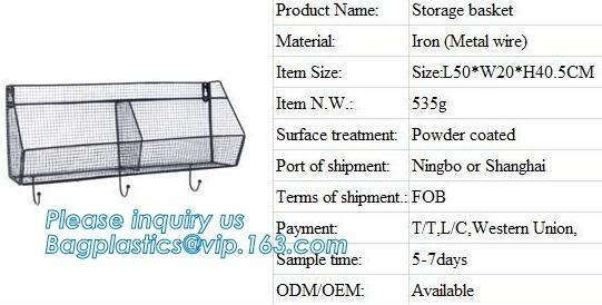 Different shapes metal wire mesh file baskets office supply baskets wholesale,