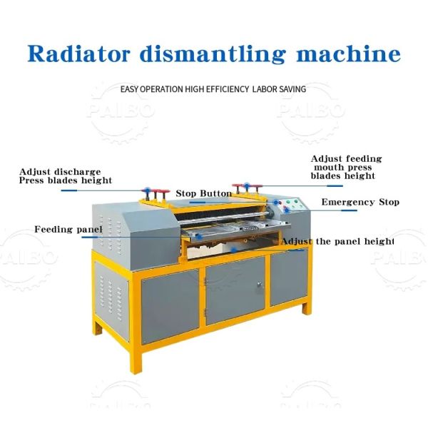 Air Separation Method Scrap Air Conditioner Condenser Coil Recycling Machine radiator shredder
