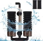 Submersible Foam Aquarium Double Sponge Filter Bio Ceramic Media Balls