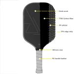 Professional Pickleball Paddles 16mm T700 Carbon Fiber Pickleball Racket