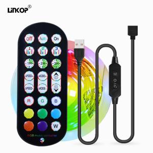 Wholesale Intelligent Remote Tv Music LED Strip Lights Set Cuttable Multi Mode 2.4G from china suppliers