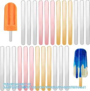 Wholesale 4.5 Inch Acrylic Sticks, Reusable Ice Cream Sticks, Ice Cream Sticks, Cake Molds, Mini Ice Cream Sticks, Cake Sticks from china suppliers