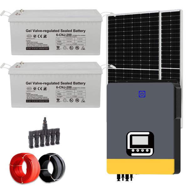 10KW Solar Energy System Hybrid Home Solar System With GEL Battery And Pure Sine