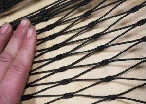 Wholesale 1.2mm -4.0mm Black Oxide Cable Mesh , Ferruled / Woven Zoo Aviary Netting from china suppliers
