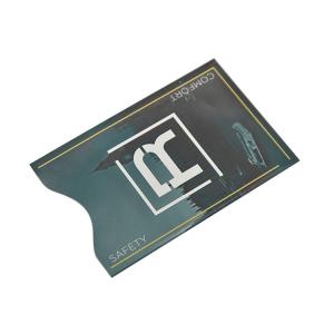 Wholesale Paper RFID Blocking Credit Card Holder , Small RFID Blocking Credit Card Protector from china suppliers