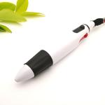 Four Color 0.7mm ballpoint pen Convenient Handbook Pen With Hanging Rope