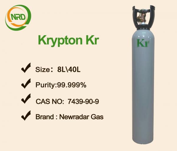 Quality Safety Odorless Krypton Noble Gas / Monatomic Gas UN1056 High Purity for sale