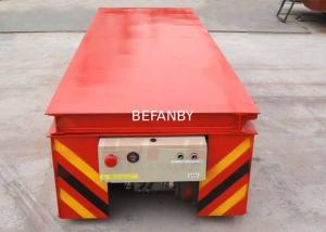 China Dumping Platform Industrial Material Carts , Simple Structure Lifting Table Trolley on sale