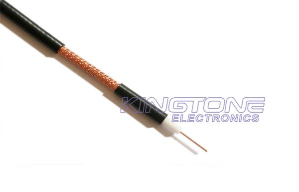 20 AWG CCS RG59 CCTV Coaxial Cable 95% CCA Braiding PVC Jacket for Security