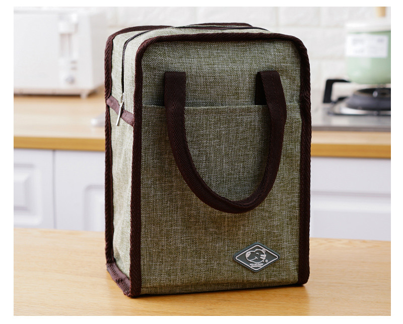 Waterproof Zippered Polyester L18.5cm Insulated Picnic Bag