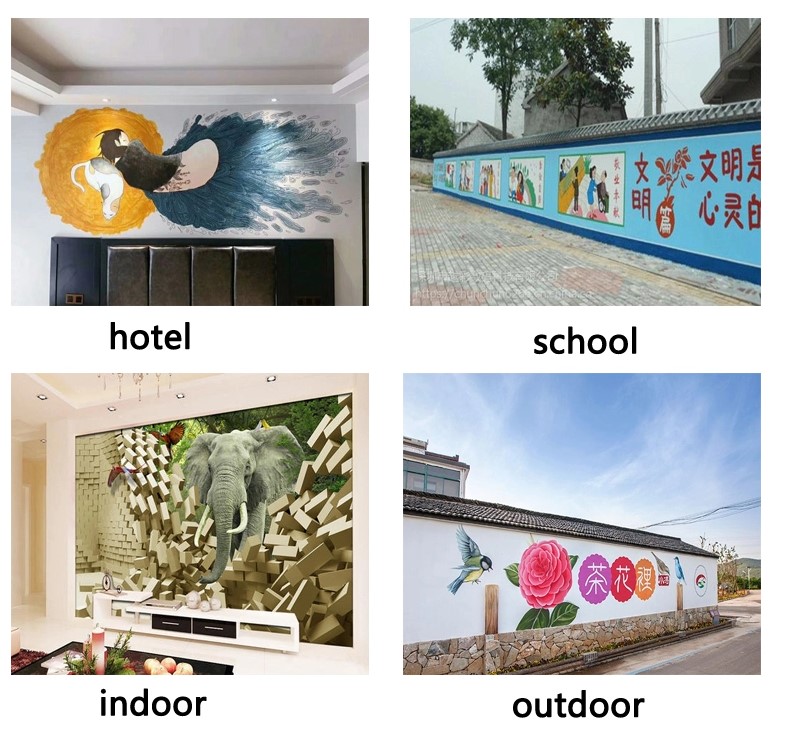 20w 20ML/m 2360*720dpi Wall Mural Printing Machine With Pigment Ink