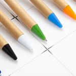 Black Ink Ballpoint Pen with Custom Logo Made from Eco-Friendly Bamboo