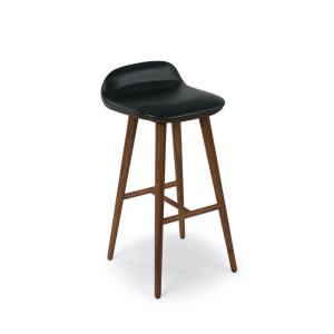 Wholesale Modern Mahogany High Foot Wooden Bar Stools for Cushioned Seating in Bars and Clubs from china suppliers
