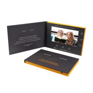 Wholesale Custom print LCD video brochure,7 inch video booklet for direct marketing from china suppliers