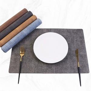 Wholesale Heat Resistant Metric System Kitchen Room Space PVC Table Dinner Mat with Gold Design from china suppliers