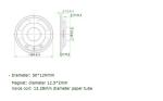 50mm LS50N-2 8 Ohm 1.5W telephone set toy horn high quality.speaker .loudspeaker