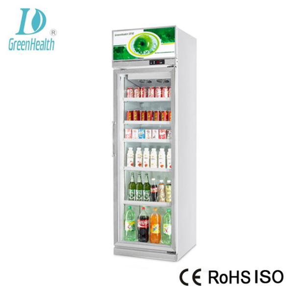 CCC Commercial Upright Freezer 360L Vertical Display Fridge Cooler For Beer And