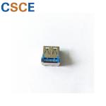 Blue Color USB Male Female Connector / Copper Alloy Contact USB SMT Connector