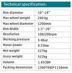 Truck Wheel Balancing Machine With tire lift Bus Tire Balancer