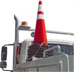 Traffic Cone Holder for Truck, Flat Mounting Plate Roadblocks Hairpin Leg