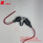 Dustproof Low Voltage Car Fuse Holder Red Black Silicone PPS 10A 250V