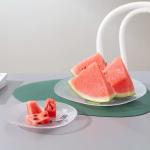 Embossed Clear Glass Kitchen Wares Dinner Plates Machine Made