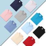 MACTING Ice Silk Cool Fiber Polo Shirts for Men and Boys in Plain Short Sleeve