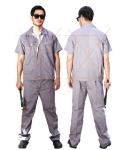 Customized Unisex Cotton Work Clothes for Men and Women Two Pieces Industrial