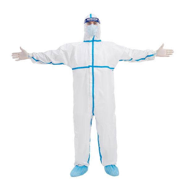 protective overall FDA medical coverall better fit coverall cross gard 4000 with sealed seam anti-virus sterile disposab