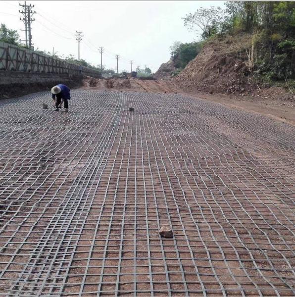 Steel Plastic Geogrid for Road Surface Resistance Engineering Made in Length 50
